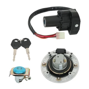 For GSXR1300 Hayabusa 1999-2007 Ignition Switch Fuel Gas Cap Seat Lock Key Set - Picture 1 of 13