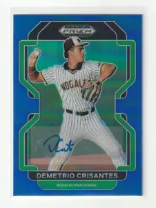 DEMETRIO CRISANTES 2022 Draft Picks Blue AUTOGRAPH 62/99 ARIZONA DIAMONDBACKS - Picture 1 of 2