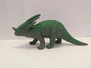 Vintage Dinosaur Hard Rubber Plastic Toy STYRACOSAURUS - Picture 1 of 10