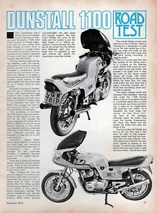 Dunstall 1100 Motorrad 1975 - Original Straßenprüfartikel - Bild 1 von 1