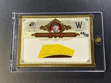 SAM RICE  2006 SP LEGENDARY CUTS SIGNATURE CUT AUTO JERSEY # 3/33 SENATORS HOF