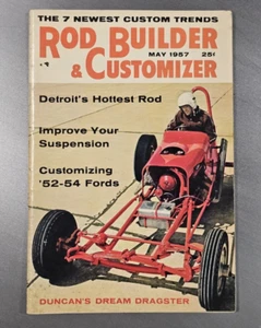 De colección Hot Rod Builder Magazine 1957 Chrysler 300 Olds V8 Dragster Cómo aduana - Imagen 1 de 3