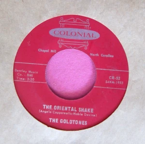 THE GOLDTONES - Oriental Shake / High Dive Into  Love - Near Mint 45 Colonial 52 - Picture 1 of 2