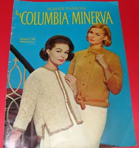Mohair Fashions Columbia Minerva Tejido Manual de Instrucciones #748 Abrigos Suéteres Años 60 - Imagen 1 de 1