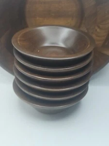(7) Pezzi Vintage Giftwood, Inc. Cimelio Giftware Set Ciotola in Legno Decorazione - Foto 1 di 10
