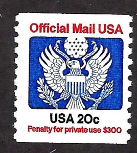 #O135 20 CENT OFFICIAL MAIL MINT VF NH O.G - Picture 1 of 2