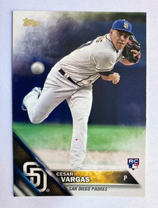 2016 TOPPS Baseball Card - US289 - Cesar Vargas - San Diego Padres