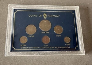 NORWAY 6 Uncirculated Coins 1979 Coin Set from the Royal Mint - Picture 1 of 2