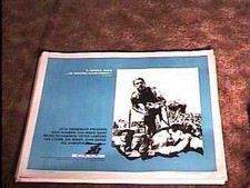 EXODUS ROLLED 22X28 MOVIE POSTER '61 SAUL BASS