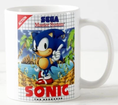 Sonic the Hedgehog - Coffee MUG / CUP - Art - Retro Gaming Gift - Master system