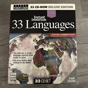 The Euro Method Instant Immersion 33 Languages (33 CD Set) Deluxe Edition - Picture 1 of 2