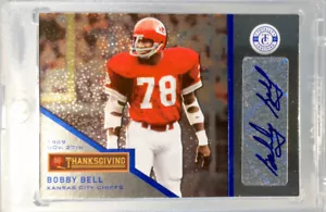2013 komplett zertifiziert - HOF Bobby Bell Refraktor Auto 4/25 - Kansas City Chiefs - Bild 1 von 2