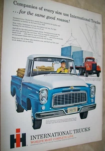 1960 60 IH International Pickup Pick-up large-magazine truck ad - Picture 1 of 1