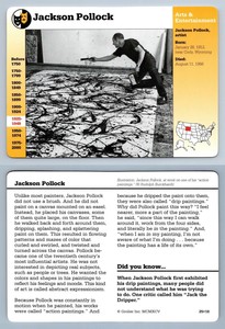 Jackson Pollock #25.18 - Arts - Story Of America Grolier Card