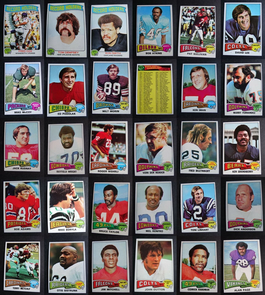 1975 Topps Football Cards Complete Your Set You U Pick From List 351-528 - Image 1 of 1