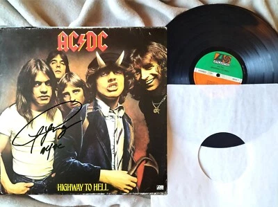 AC/DC HIGHWAY TO HELL Autograph Autogramm Zertifikat! SELTEN M/NM 33 Vinyl 1979! - Bild 1 von 4