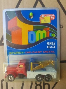 Tomica - AMERICAN TOW TRUCK [RED] MINT VHTF AUSTRALIA BLISTER CARD EXCELLENT - Picture 1 of 5