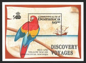 Dominica 1991 - Mi-Nr. Block 179 ** - Estampillada sin montar o nunca montada - Barcos / Barcos - Pájaros / Pájaros - Imagen 1 de 1
