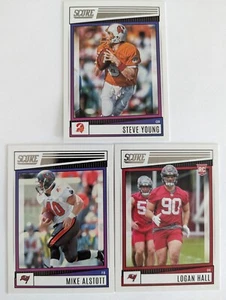 Tampa Bay Buccaneers lot - Steve Young Mike Alstott Logan Hall 2022 Score - Picture 1 of 2