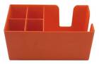 Bar Caddy Classic Napkin Holder Plastic Bar Condiment Caddy Orange for Straws