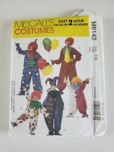 Costume pagliaccio modello cucito Mccall's M6142 Halloween non tagliato adulto XS bambino 7-8 - Foto 1 di 11