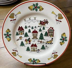 Jamestown China The Joy Of Christmas 10.5" Dinner Plate Angel - Picture 1 of 5