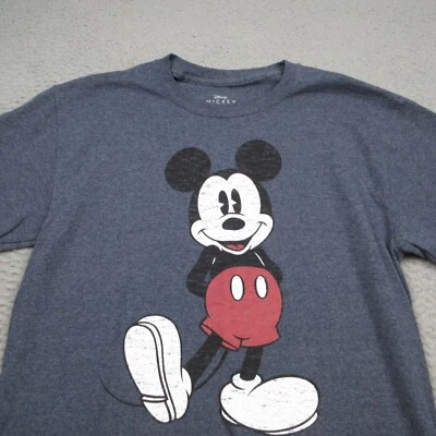 Camisa Mickey Mouse Para Hombre Gris Mediana Manga Corta Disney Foto 1 de 4