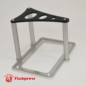 Billet Aluminum Battery Hold Down Tray for Powermaster Batteries Black - Picture 1 of 2