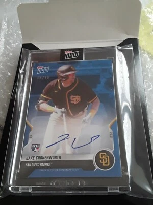Jake Cronenworth SP Blue Auto RC 14/49 SD Padres 2021 Topps Now SEALED - Image 1 of 3