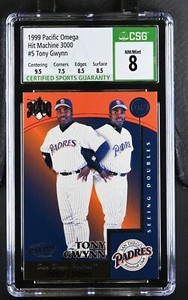 1999 Pacific Omega Hit Machine 3000 #5 Tony Gwynn Baseball Graded CSG 8 NM/Mint