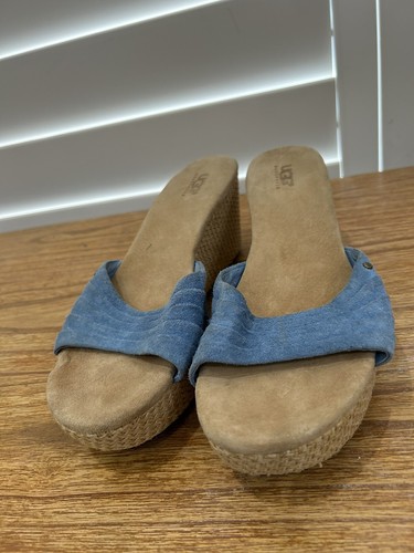 Zeppe Alvina in camoscio blu UGG