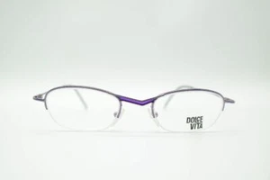 Vintage Casanova DVL-2 Violett halbrand Brille Brillengestell eyeglasses NOS - Picture 1 of 6