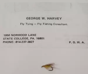 Eine leichte Cahill nasse Fliege gebunden von Fliegenfischerlegende George Harvey aus Penn State - Bild 1 von 3
