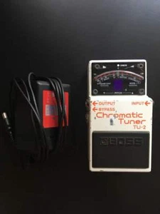 USED BOSS TU-2 CHROMATIC TUNER ELECTRIC GUITAR EFFECT PEDAL - Picture 1 of 4