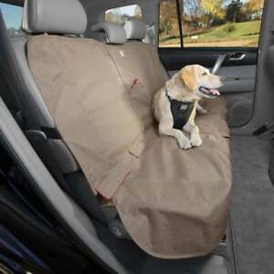 Kurgo Deluxe Heather Dog Car Bench Seat Cover Nutmeg/Barn Red