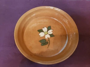 Vintage Handthrown Dogwood Pottery Dish - Picture 1 of 6