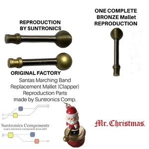Mr. Christmas Santa's Marching reproduction Bronze Color Band Mallet (Hammer) - Picture 1 of 3