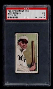 1909 T206 Mike Donlin New York Giants PSA 3 - Picture 1 of 2