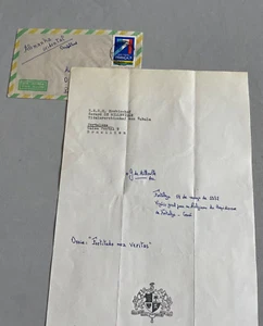 GERARD-PAUL-LOUIS-MARIE DE MILLEVILLE († 2007) Archbishop Conakry, Brazil signed - Picture 1 of 1