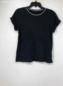 Banana Republic Womens Navy Blue White Short Sleeve Pullover T-Shirt Size XS - Picture 1 of 6