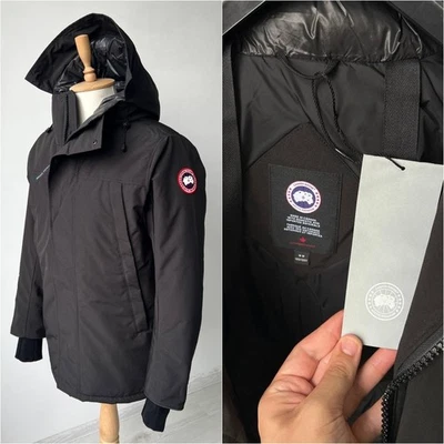 Jaqueta Parka Masculina Autêntica Canada Goose Sanford Preta Puffer Tamanho M, ~M-G - Imagem 1 de 4