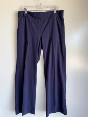 Athleta Chelsea Wide Leg Pants Size 16 Navy Blue Lightweight - Image 1 of 4