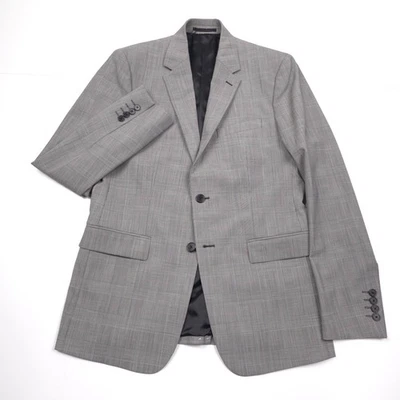 $695 Theory Chambers Black Multi Glen Plaid Suit Jacket Blazer Mens Size 38R - Image 1 of 4