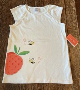 Gymboree Girls Cap Sleeve “Pretty Peach” Top | Size 8 | NWT - Picture 1 of 5