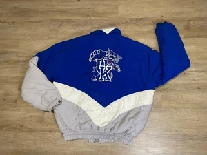 Vintage Delong University Of Kentucky Wildcats Herren Gr. L Puffer Full Zip Jacke Blau - Bild 1 von 9