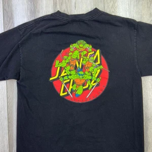 Santa Cruz Teenage Mutant Ninja Turtles TMNT Shirt Mens Medium Black Green Men * - Picture 1 of 12