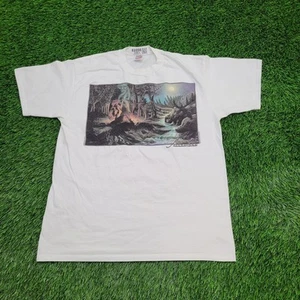 Vintage 1995 Native American Shirt Large 21x27 Audubon-Illusions - Picture 1 of 15