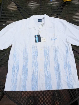 Vintage NOS 90s Enyce Clothing Co. Button Up Shirt Men's 3XL Linen Y2K Hip Hop - Image 1 of 4