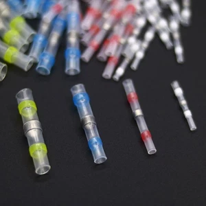Solder Seal Sleeve Heat Shrink Butt Wire Connectors Terminals Waterproof 50-200X - Picture 1 of 20
