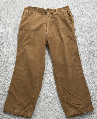 Pantalones chinos Ermenegildo Zegna para hombre 36x29 marrón ZegnaSport pana Foto 1 de 4